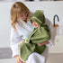 Ultra-Soft Olive Hooded Toddler Bath Towels - Rayon from Bamboo