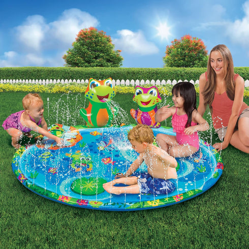 Froggy Pond Splash Water Mat