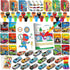 BenLouis 84Pcs Race Car Party Favors Racing Theme Coloring Books Crayons Sticker