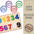 Magnetic Wooden Educational Number Puzzle - Learn Numbers & Color Recognition Toy for Toddler Preschool Game