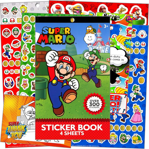 Super Mario Stickers Bundle: Includes Mario Stickers, Reward Stickers, and More for Kids