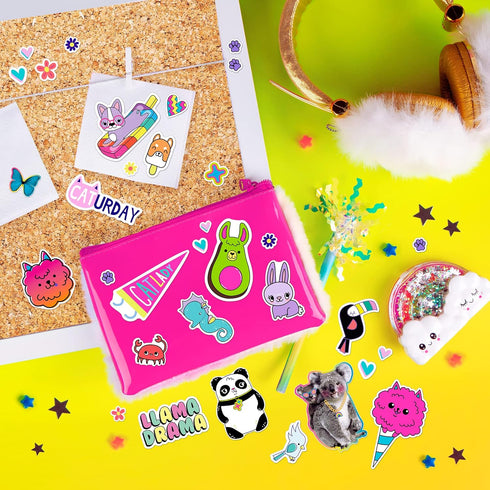 Fashion Angels 1000+ Animal Sticker Book - 40-Page Sticker Book for Kids, Over 1000 Stickers for Scrapbooking &
