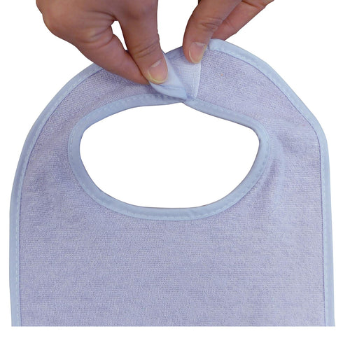 8 Pack 8 Count Neat Solutions Multi-Color Solid Knit Terry Feeder Bib, Girl