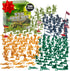 World War II Army Men Toy Action Figure Playset- 200pc Including Soldiers