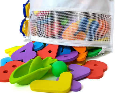 Comfylife Mesh Bath Toy Holder Organizer - Perfect Corner Bathtub Toy Storage & Bathroom Caddy for Kids & Toddlers