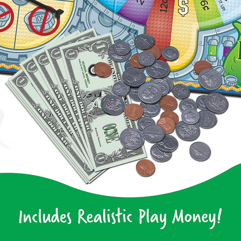 Learning Resources Money Bags Coin Value Game - Fun Educational Game for Kids Ages 7+, Develops Math Skills for 2-4