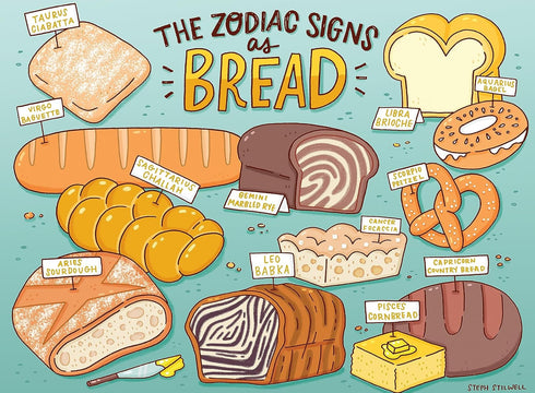 Ceaco - Space Saver - Bread Zodiac - 300 Piece Jigsaw Puzzle for Adults
