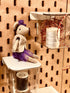 LEVLOVS Mouse Doll, Christmas Mouse in a Box, Sister Mouse in Matchbox, Linen Doll with Mushroom in Leaf Bed
