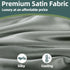 BALAPET Silky Satin Pregnancy Pillow Cover (ONLY Pillowcase), U Shaped Smooth Maternity Pillow Cover with Hidden Zip
