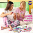 7-12, 315Pcs Pack 17.91Wx12.4L Kids Nail Kit for Girls Ages FunKidz Ultimate Nail Polish Pens Combo Size Glitter