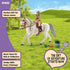 7 Playset 5+ 41433 Schleich Horse Club - PC Rider and Horse Toy with Accessories - Realistic Rider and Lipizzaner Mare