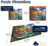 1000 24"x30" White Mountain Piece Jigsaw Puzzle Scenic Coastal Boats Puzzles with Large Pieces for Adults and Family