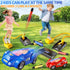NIPLOOOW 2 6 3 4 5 6 7 8 Rocket Toy Car Launcher, Race Car and Foam Rockets, Outdoor Outside Backyard Toys for Boys