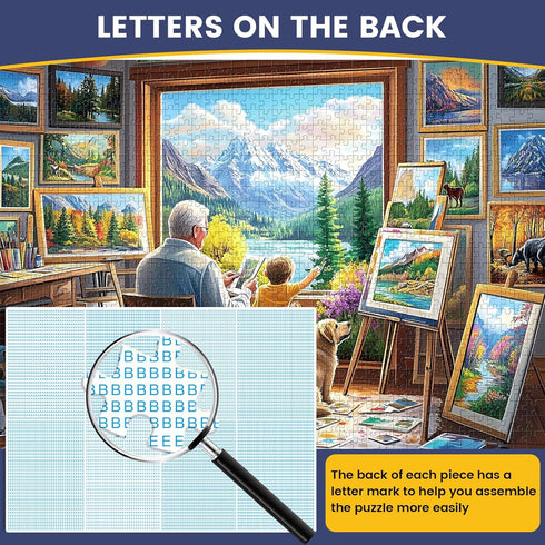 WSCXSC 1000 1000 1000 Puzzles for Adults Pieces,Jigsaw Puzzles Pieces Painting Room Puzzle for Adults Unique Piece