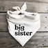 Generic Dog Bandana Pregnancy Announcement Big Sister Baby Reveal Oatmeal Cream Minimal Neutral Color Announcement