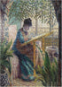 MyPuzzle Madame Monet Embroidering 1875 by Claude Monet, Premium 500 Piece Jigsaw Puzzle for Adults