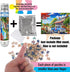 Small Jigsaw Puzzles for Adults 150 Pieces Vintage American Street View Mini Puzzles, 6 x 4 Inches, 3 Pcs, Mini Easel
