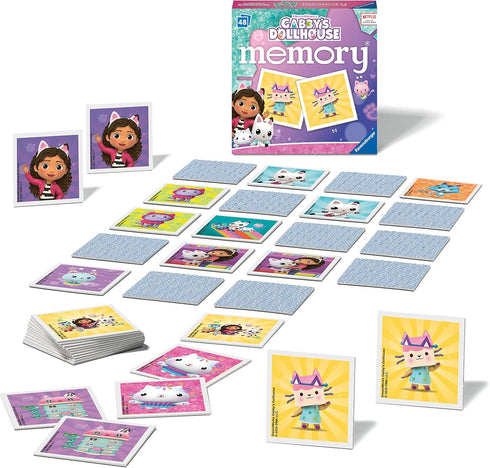 Ravensburger Gabbys Dollhouse Toys - Educational Mini Memory Game for Kids Age 3 Years Up - Matching Picture Snap Pairs