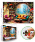 1000 27.5"x19.7" Blueforest Piece Jigsaw Puzzle for Adults - Whimsical Forest Living Room Magical Puzzle, Challenging