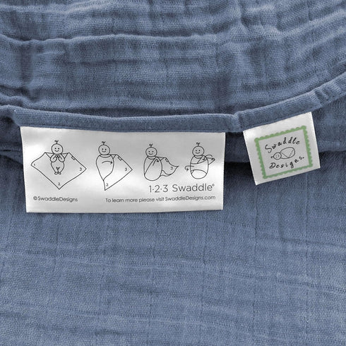 SwaddleDesigns Cotton Muslin Swaddle Blanket, Receiving Blanket for Baby Boys & Girls, Best Shower Gift, 46x46 inches,