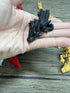 MunnyGrubbers 4 Pack Small 12" Crystal Dragon Fidget Toy, 3D Printed Flexible Articulating Dragon Collectible