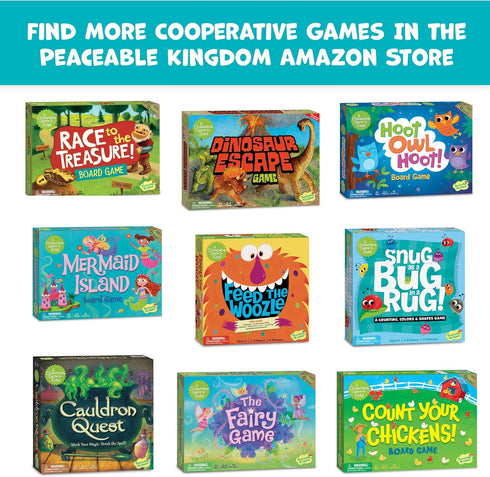 2 6 5+ Peaceable Kingdom Mermaid Island Award Winning Cooperative Board Game for to Kids Ages