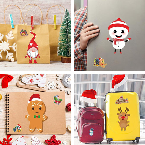 Funnlot Christmas Stickers for Kids - 30PCS Make Your Own Stickers Game and Activities for Toddlers Craft Kits