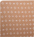 Crane Baby Soft Cotton Fitted Crib Mattress Sheet, Copper Dash, 28”w x 52”h x 9”d for Cribs and Toddler Beds