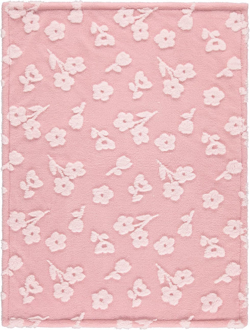 Ultra-Soft Luxurious Baby Blanket, 30x40 inch, Double Sided Sculpted Fleece with Sherpa Backing