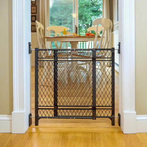 42W 2-Pack, 23-42" 24 Ingenuity Doorway Series Baby and Dog Gate Indoor Outdoor, Won't Rust or Warp, Galvanized Steel