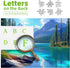 500 (23"x15") Blueforest Turquoise Lake Piece Puzzle for Adults - Panoramic Mountain Therapy Jigsaw Puzzle, Calming