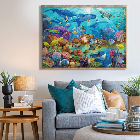 Becko US 500 Piece Jigsaw Puzzles for Adults and Kids - Undersea World Underwater Paradise Ocean Scene