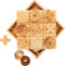 BSIRI Wooden Tic Tac Toe Game - Brain Teaser Puzzles for Adults, Classic Board Games