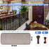 JIFTOK Baby Gate for Stairs, Banister Guard for Kids, Pets, Toys, 10ft L x 2.66 ft H, Mesh Netting Safety Net for Balcony Rail Stair, Stairway Net Baby Safety Products for Indoor & Outdoor (Brown)