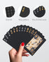 BIERDORF Diamond Waterproof Playing Cards - Black Poker Cards, HD Deck (3-Pack)