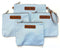 Orange Blossom Diaper Bags Stylish Diaper Bag Organizing Pouches - XL Set of 4 Light Blue