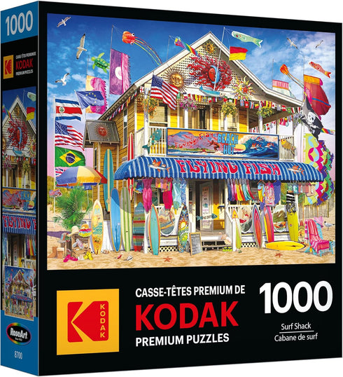 RoseArt 1000 - Kodak Premium - Surf Shack - Piece Jigsaw Puzzle for Adults