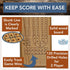 WE Games Classic Cribbage Board Set - 2 Track Solid Oak Wood with Metal Pegs, Family Games