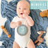 Hadley Designs 16 Monthly Baby Milestone Stickers for Baby Boy - Blue