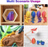 bgezxuy 3D 3D (4pcs-withkeychain) Mini Printed Dragon Eggs with Dragon Inside, Articulated Crystal Dragons Printed