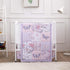 La Premura Baby Mini Crib Bedding Set for Girls, Pastel Purple Butterfly,