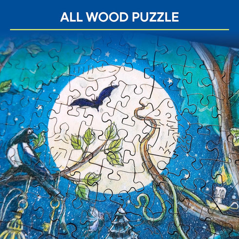 Ravensburger Fantasy Forest 500-Piece Vibrant Wooden Jigsaw Puzzle with Eco-Friendly Materials for Fun