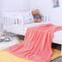 NTBAY Plush Flannel Oversized Baby Blanket, 50X60 Inches Soft Warm Toddler Blanket, Pink