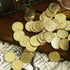 ACTIONDRAKE 100 Metal Pirate Coins, Massive Toy Gold Coins for Board Games, DND Prop Accessories for Dungeons