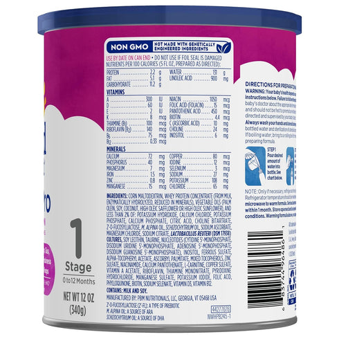 Gerber Good Start Baby Formula Powder, SoothePro Comforting Probiotics, Stage 1, 12 Ounces