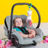 0 Bright Starts Unicorn Sparkle & Shine Plush Take-Along Stroller or Carrier Toy, Ages Month+, Pink