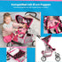 2+ 22.05-Inch KP0280G Baby Doll Stroller | Pram for Girls | Umbrella Stroller for Kids - Lightweight Play Carriage