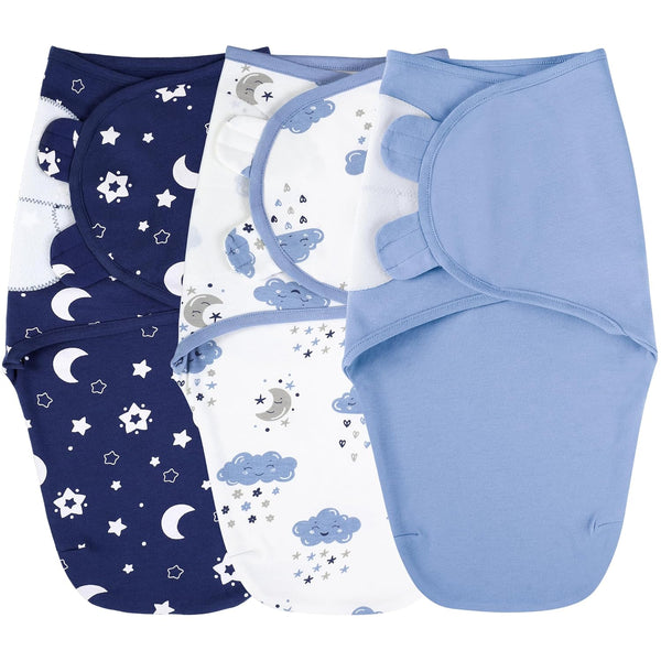 Yoofoss Baby Swaddles for Newborns 100% Cotton, Adjustable Swaddle 0-3 Months 3