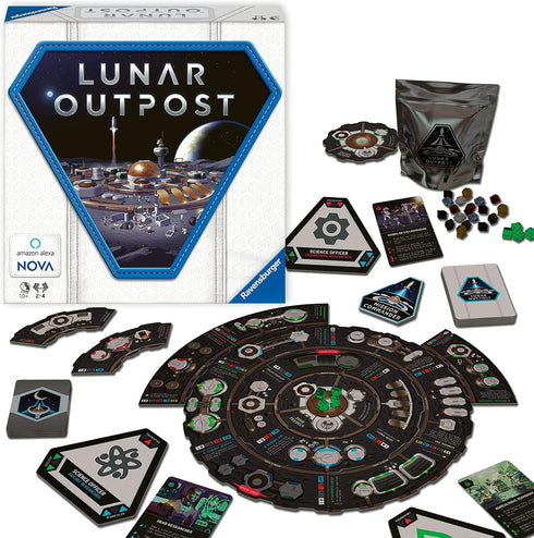 Ravensburger Lunar Outpost Board Game for Ages 10 and Up, Work Together to Build a Base on The Moon