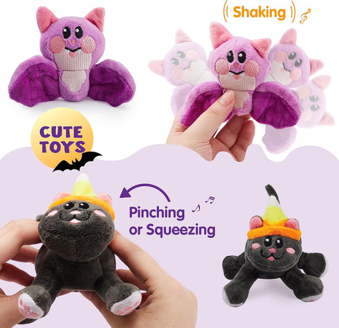 JOYIN Baby's Pumpkin Halloween Playset, 8 Fun Play Pieces, Plush Goodie Bags Stuffers for Kids, Halloween Party Favors